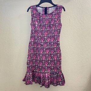 Peplum pink dress